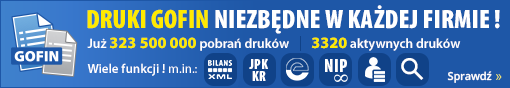 DRUKI GOFIN niezbędne w każdej firmie! Wiele funkcji: Bilans XML, JPK_KR, eDeklaracje, NIP. Sprawdź!